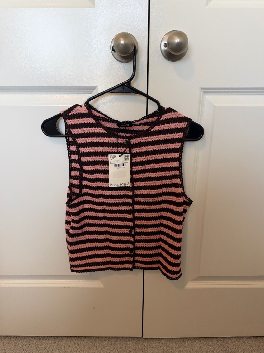 Striped knit top